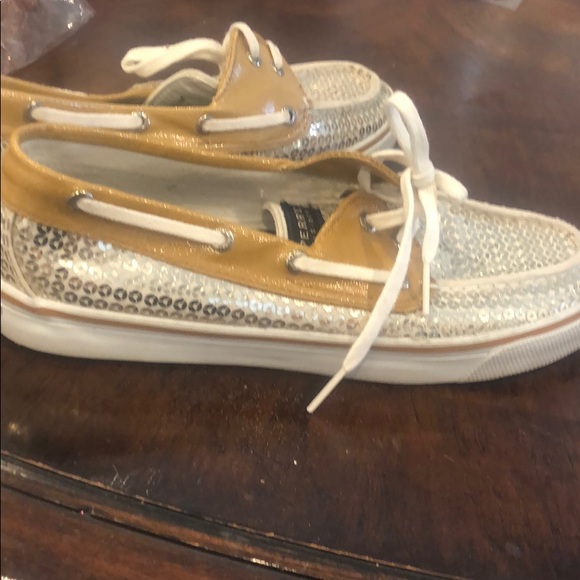 Sequin Sperry Top-Siders,7 1/2 - Picture 6 of 6